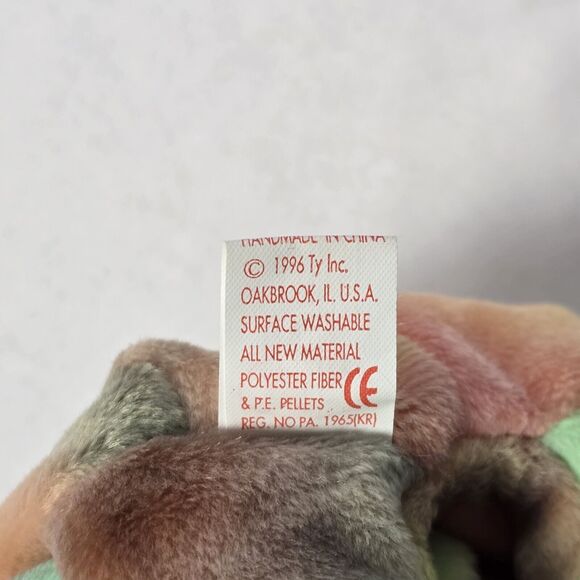 Ty Beanie Baby Original Peace Bear Rare Almost Mint With Tag - Picture 6 of 14